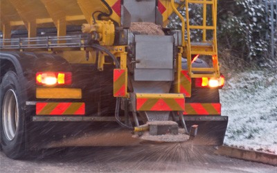 Road salt in winter
